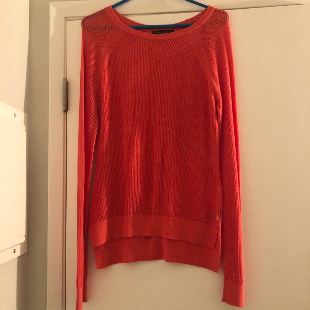 Coral Sanctuary Cotton L/S Pullover